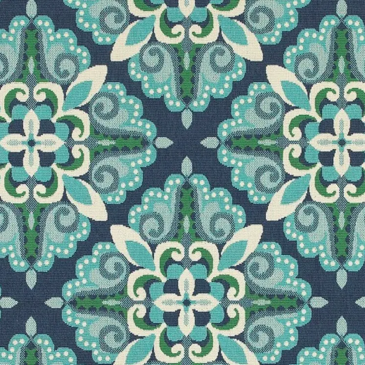 8' X 11' Blue And Green Indoor Outdoor Area Rug