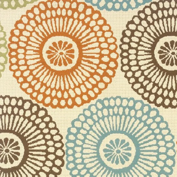 4' X 6' Beige Indoor Outdoor Area Rug
