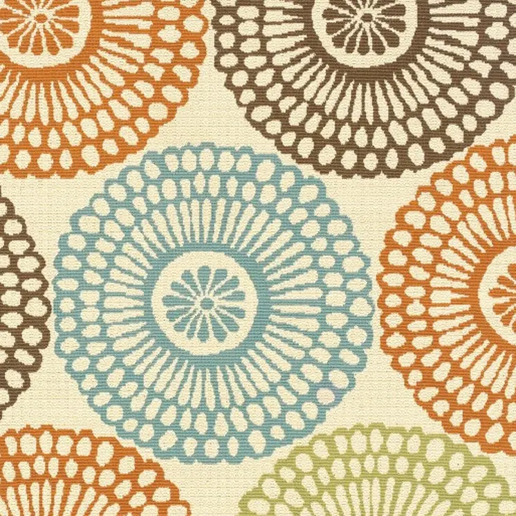 8' X 13' Beige Indoor Outdoor Area Rug