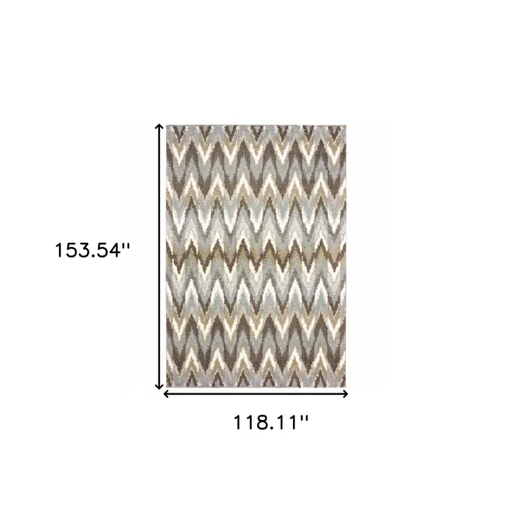 10' X 13' Taupe Dhurrie Area Rug