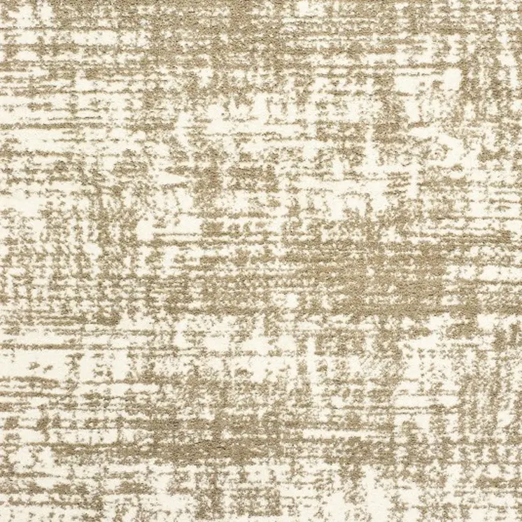 8' X 11' Ivory And Gray Abstract Strokes Area Rug