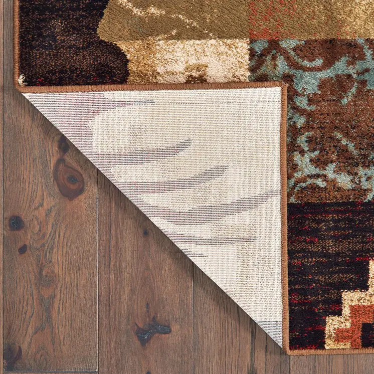 10' X 13' Rustic Brown Animal Lodge Area Rug