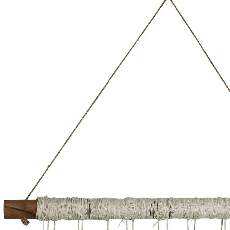 20" X 4" Beige Cotton Novelty Hanging Tapestry