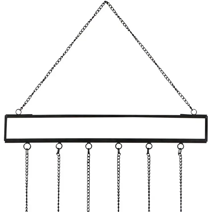 23" X 0" Clear Glass Hanging Tapestry