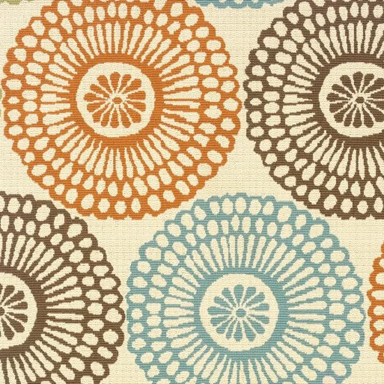 2' X 4' Beige Indoor Outdoor Area Rug