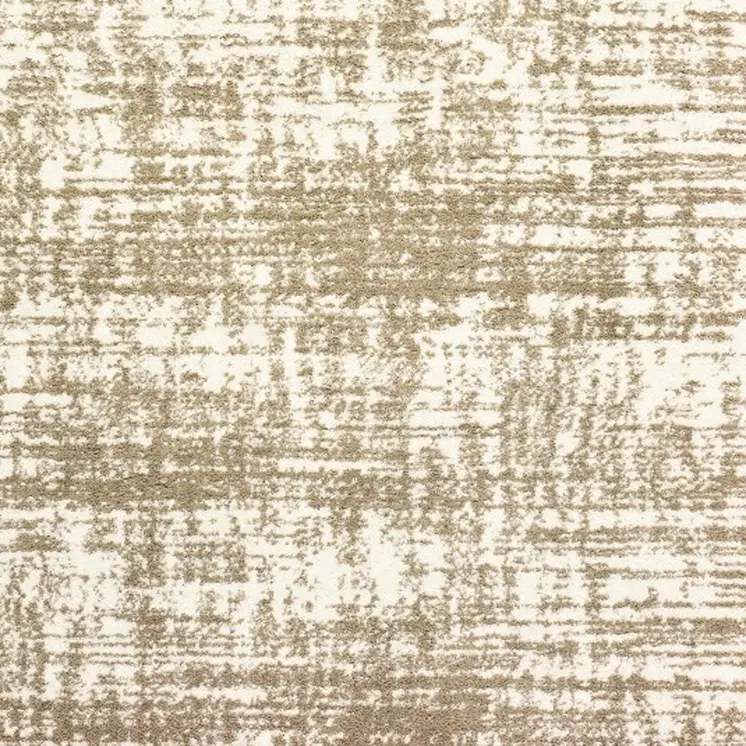 2' X 3' Ivory And Gray Abstract Strokes Scatter Rug