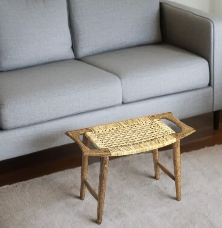 26" Brown Ottoman