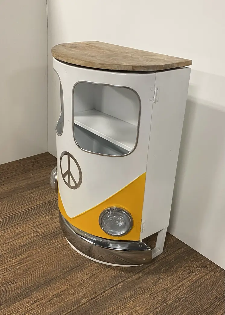31" White And Wood Brown Solid Wood End Table With Two Shelves