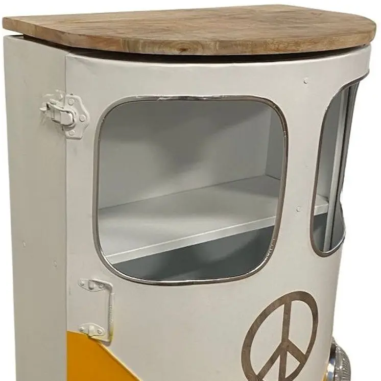 31" White And Wood Brown Solid Wood End Table With Two Shelves