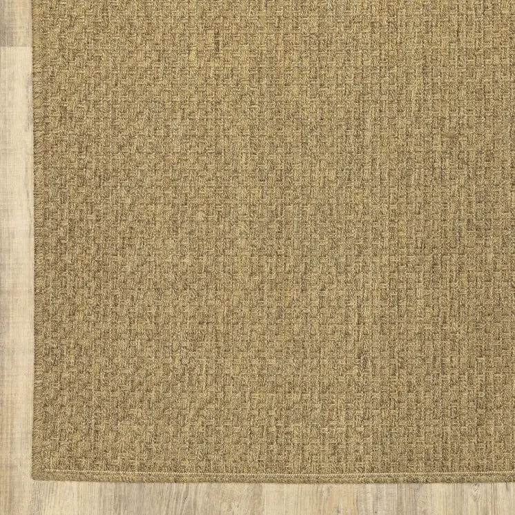 8' X 11' Tan Indoor Outdoor Area Rug