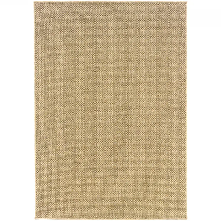 4' X 6' Beige Indoor Outdoor Area Rug