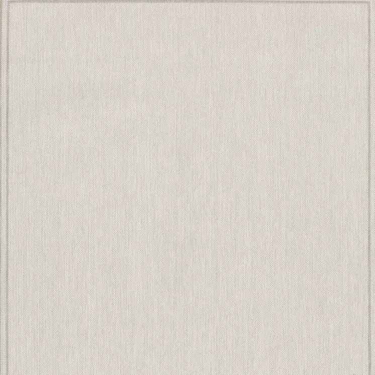 7' X 9' Gray And Ivory Indoor Outdoor Area Rug