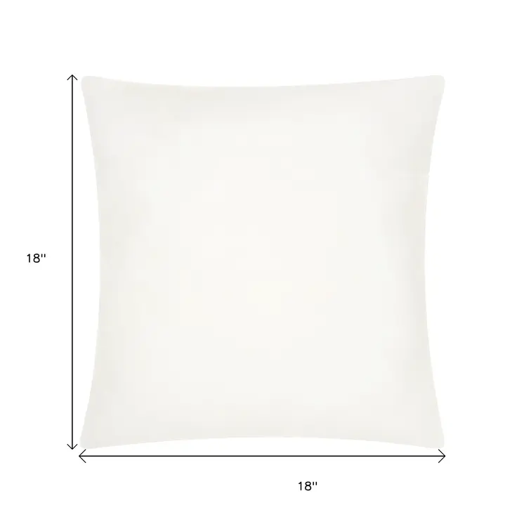 18" White Square Throw Pillow Insert
