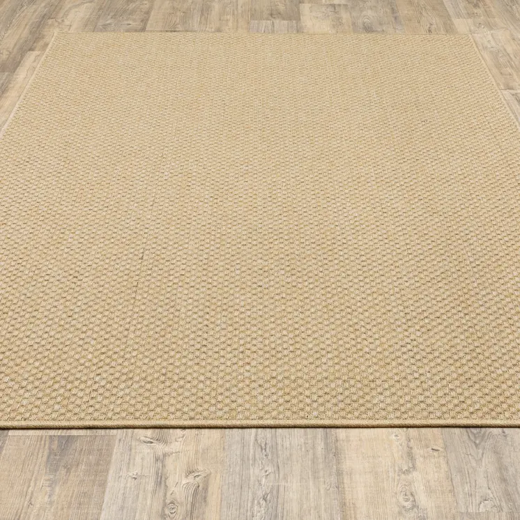 2' X 4' Beige Indoor Outdoor Area Rug