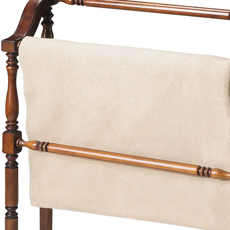 Vintage Deep Cherry Blanket Stand