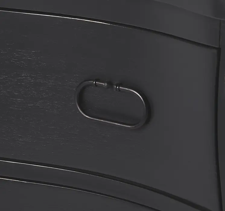 Black 2 Drawer Chest
