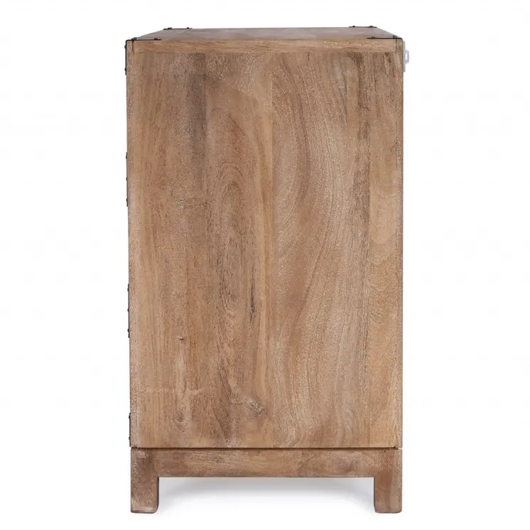 28" Natural Wood Solid Wood Three Drawer Dresser