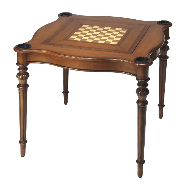 32" Brown Solid Wood Square Coffee Table