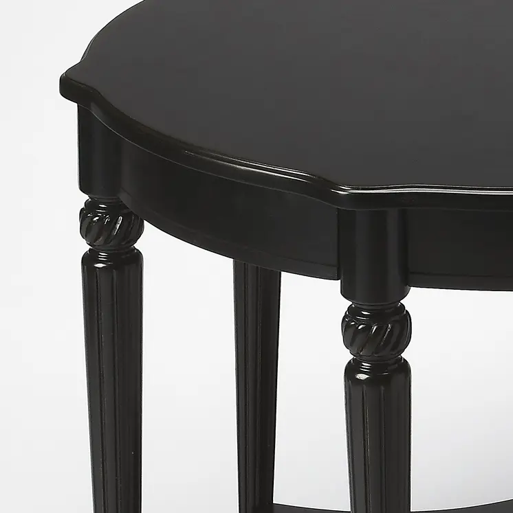 28" Brown Wood Round Coffee Table With Shelf