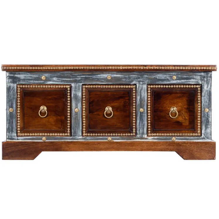 39" Brown Wood Coffee Table