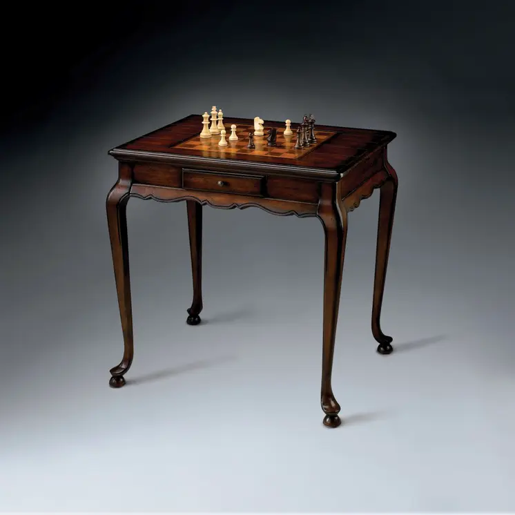 29" Brown and Dark Brown Wood Square Coffee Table With Drawer