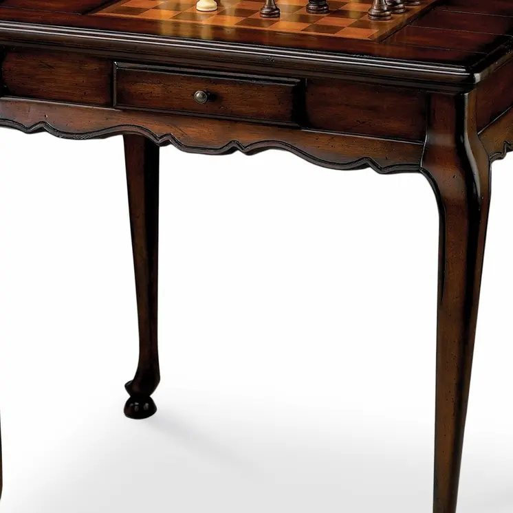 29" Brown and Dark Brown Wood Square Coffee Table With Drawer
