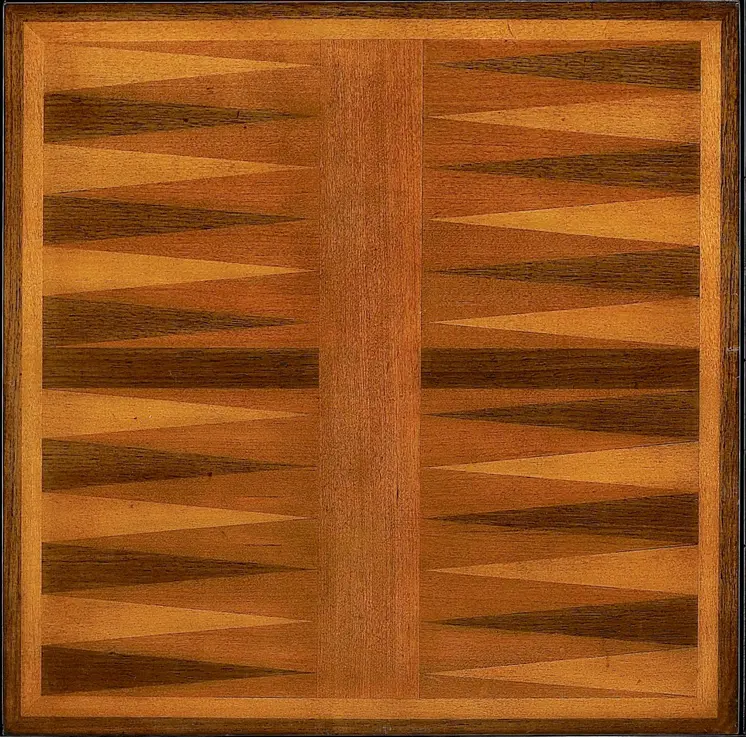 29" Brown and Dark Brown Wood Square Coffee Table With Drawer