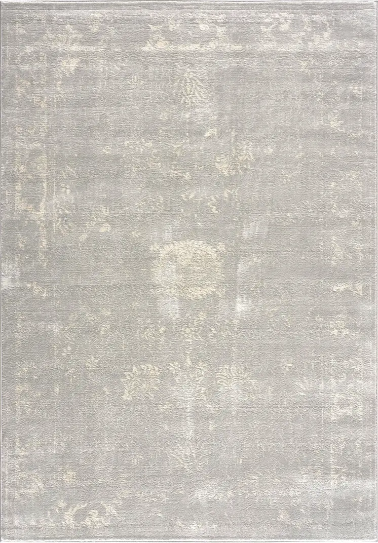 4' X 6' Modern Gray Distressed Area Rug