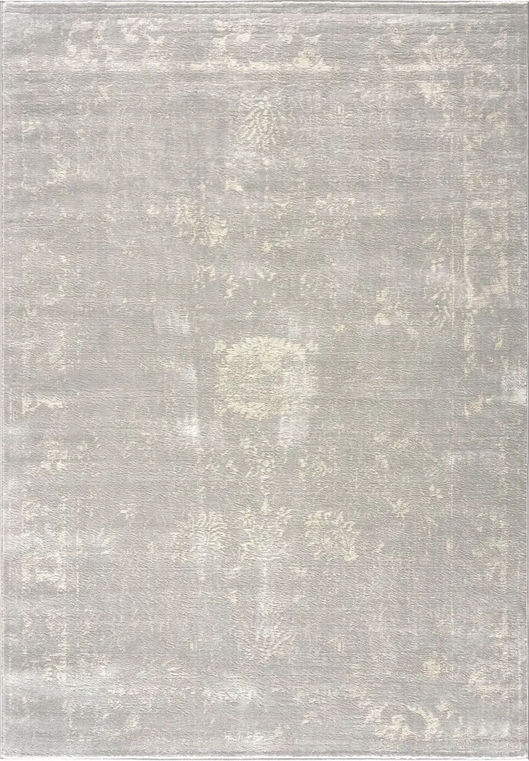 4' X 6' Modern Gray Distressed Area Rug