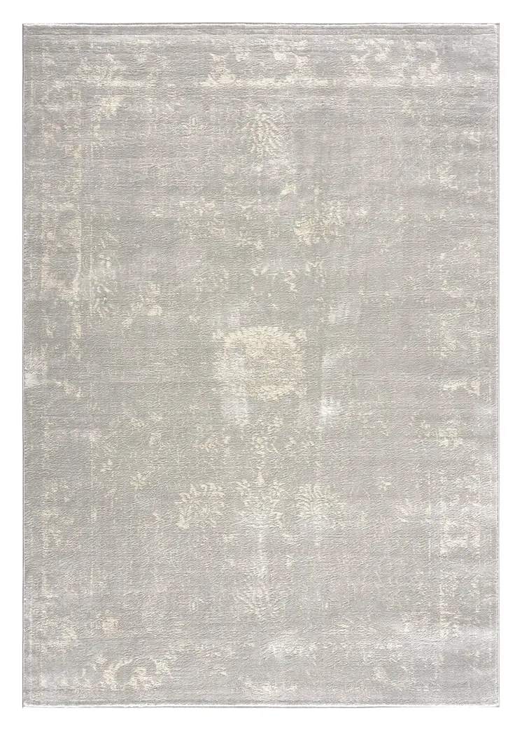 5' X 8' Modern Gray Distressed Area Rug