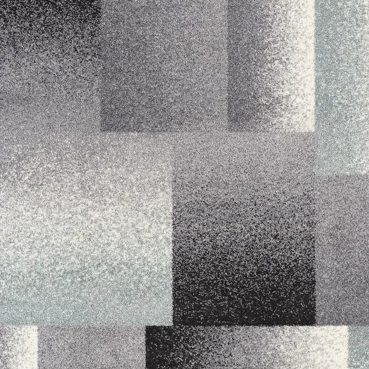4' X 6' Gray Modern Geometric Area Rug