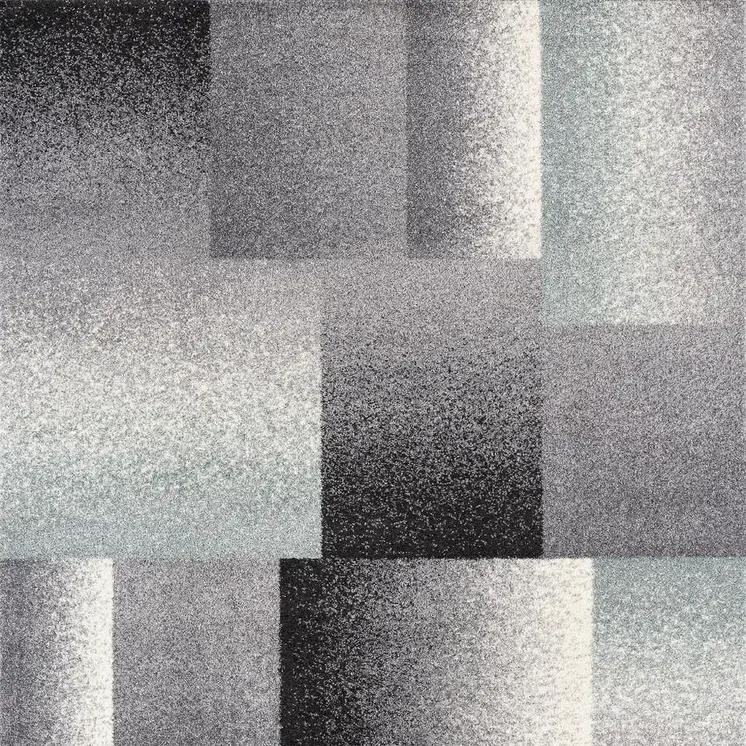 5' X 8' Gray Modern Geometric Area Rug