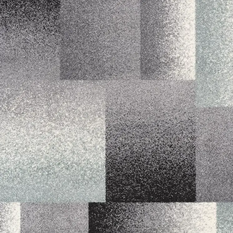7' X 9' Gray Modern Geometric Area Rug
