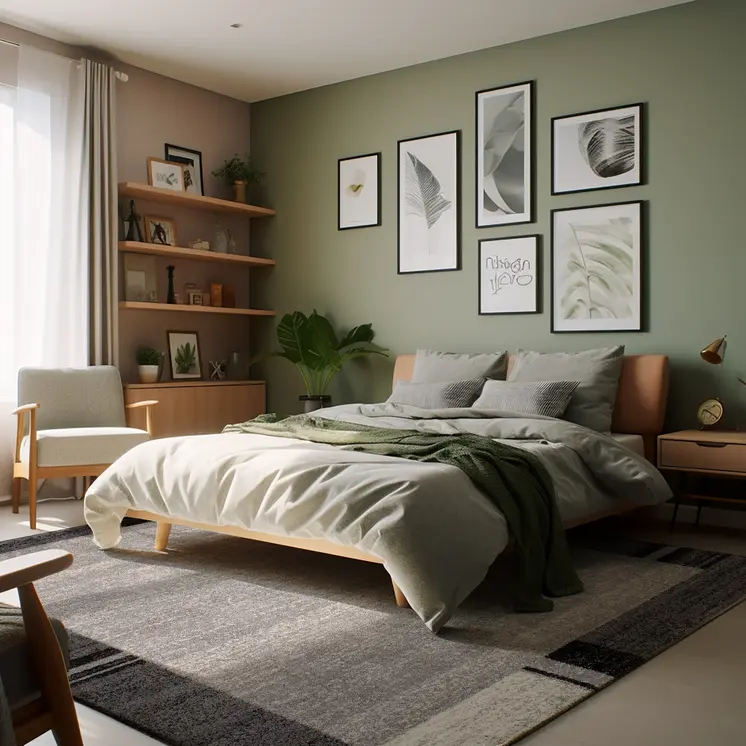 4' X 6' Gray Modern Bordered Area Rug