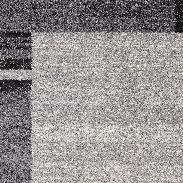 7' X 9' Gray Modern Bordered Area Rug