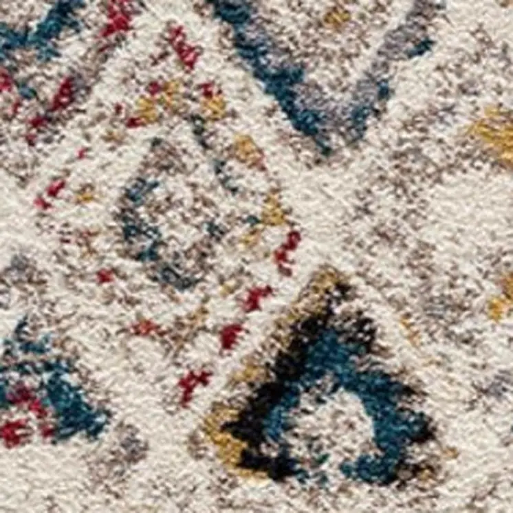 8' X 11' Cream Southwestern Area Rug