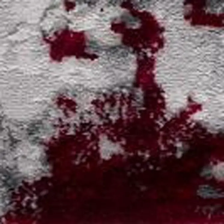 4' X 6' Red Abstract Dhurrie Area Rug