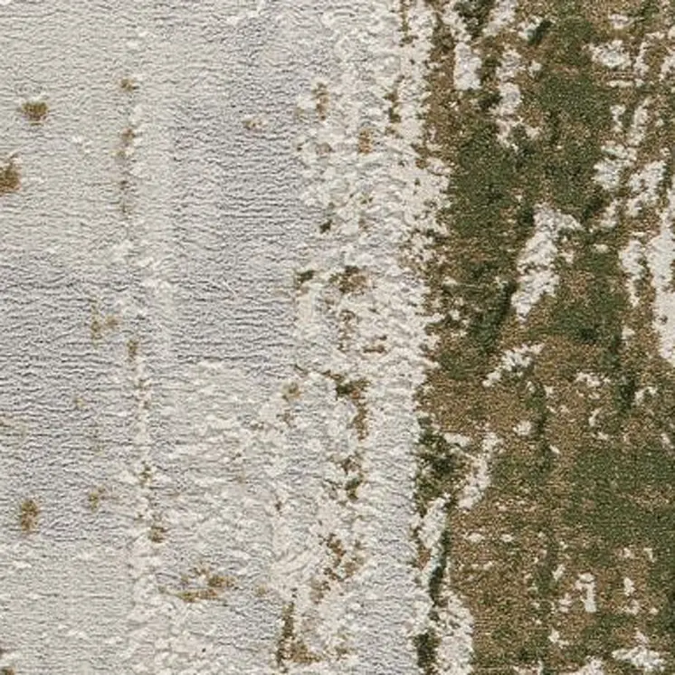 6' X 9' Green Abstract Dhurrie Area Rug