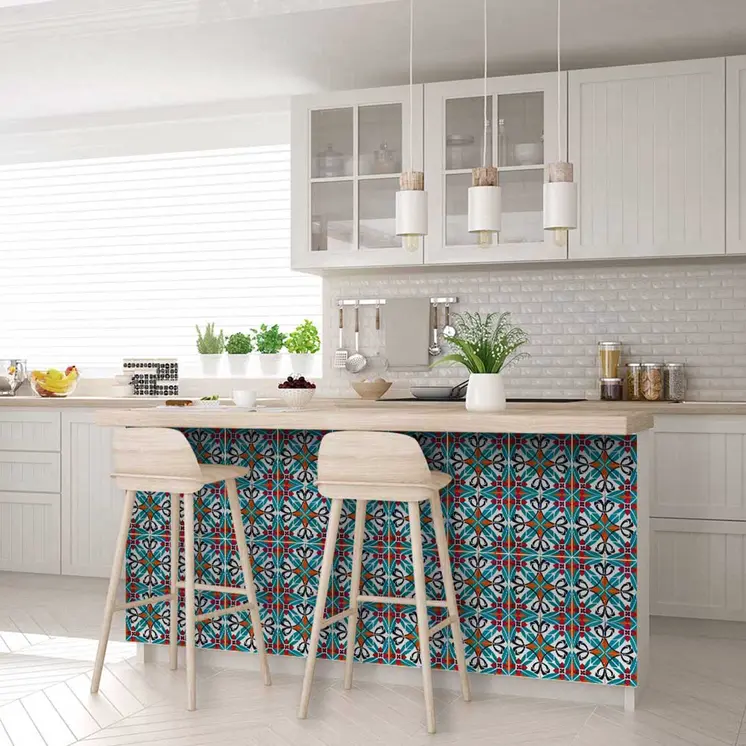 6" X 6" Cali Venice Removable  Peel And Stick Tiles