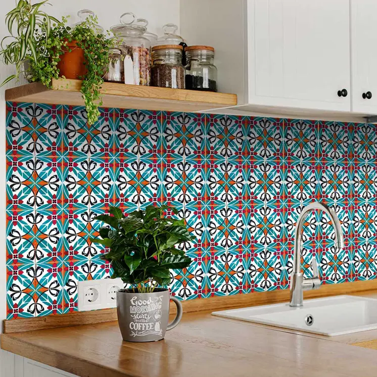 8" X 8" Cali Venice Removable  Peel And Stick Tiles