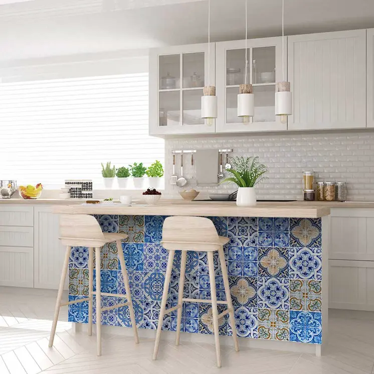 8" X 8" Dianna Mutli Mosaic Peel And Stick Tiles