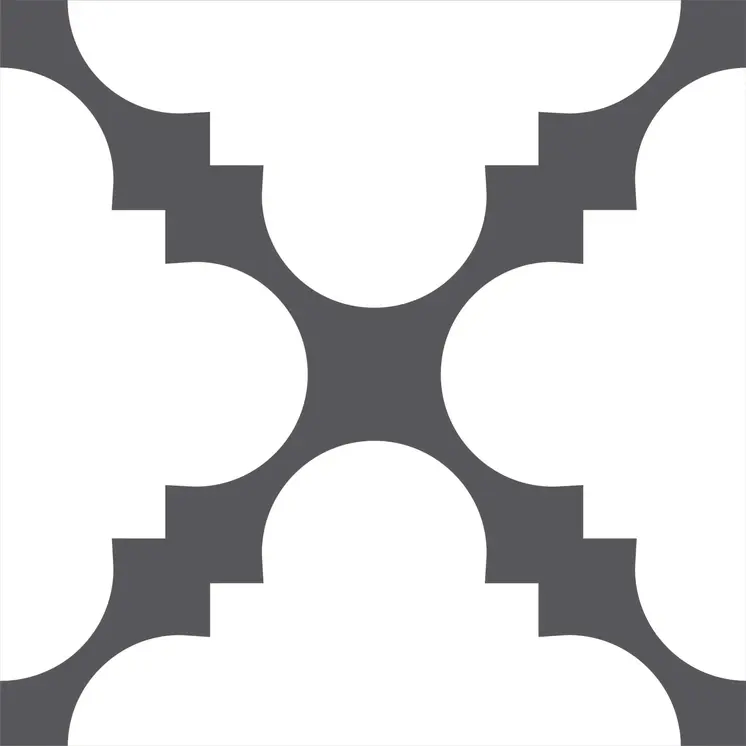 7" X 7" Dark Gray And White Tri Peel And Stick Tiles