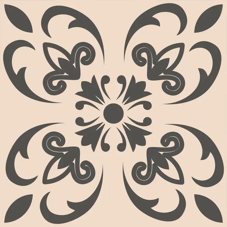 7" X 7" Charcoal Orchid Peel And Stick Removable Tiles