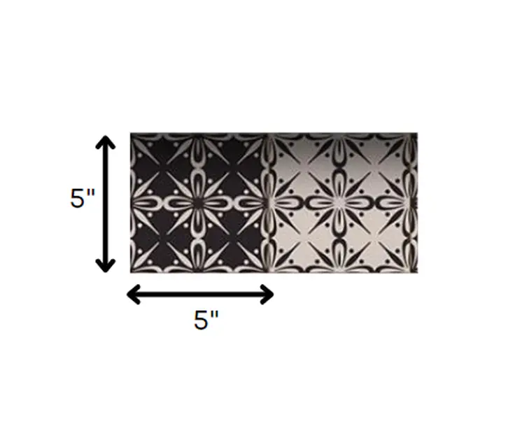 5" X 5" The Clover Peel And Stick Removable Tiles
