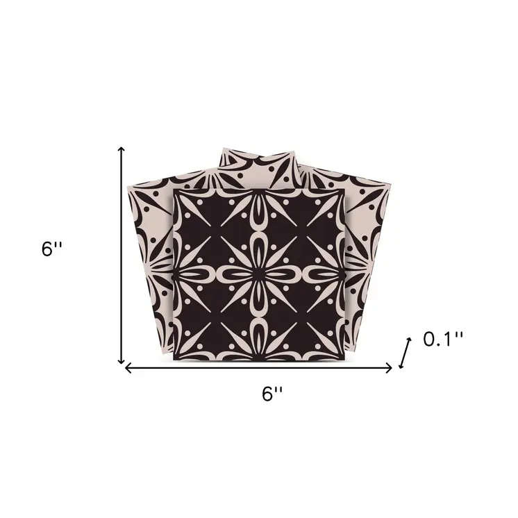 6" X 6" The Clover Peel And Stick Removable Tiles