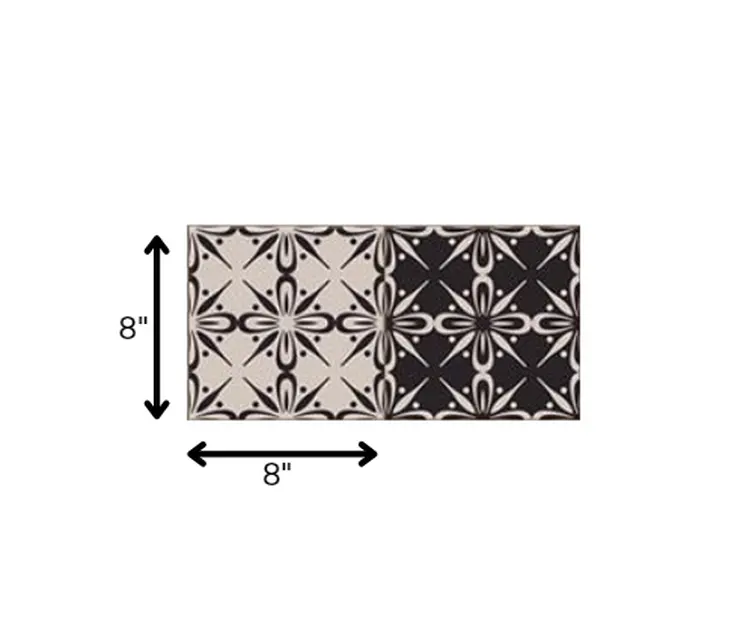 8" X 8" The Clover Peel And Stick Removable Tiles