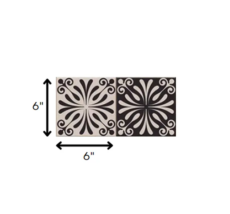 6" X 6" Cinnamon Swirl Peel And Stick Removable Tiles