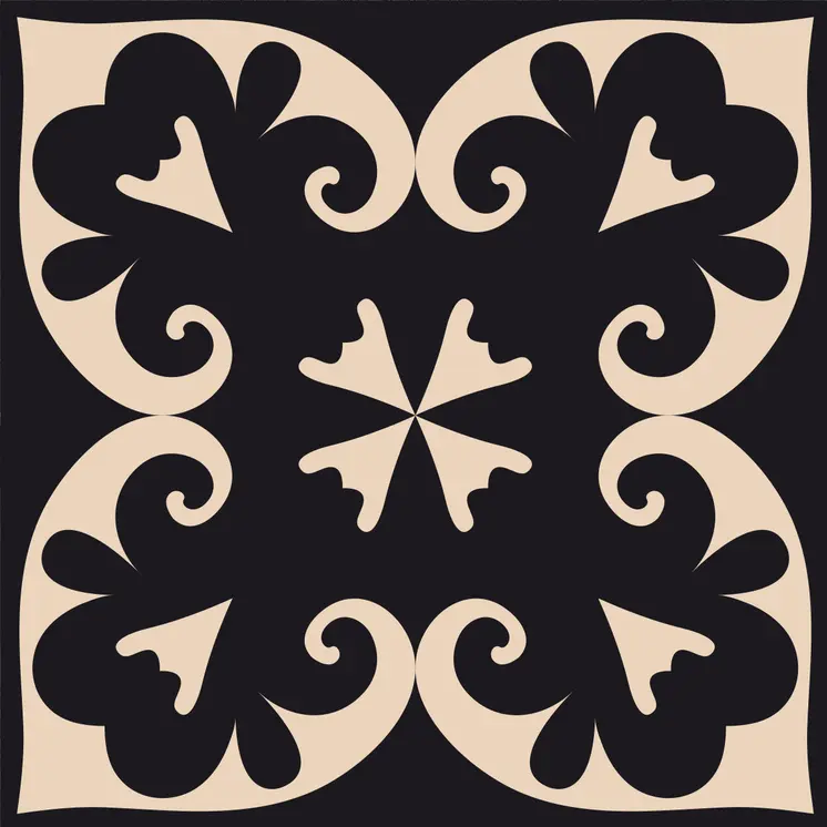 4" X 4" Black Sheep Peel And Stick Removable Tiles