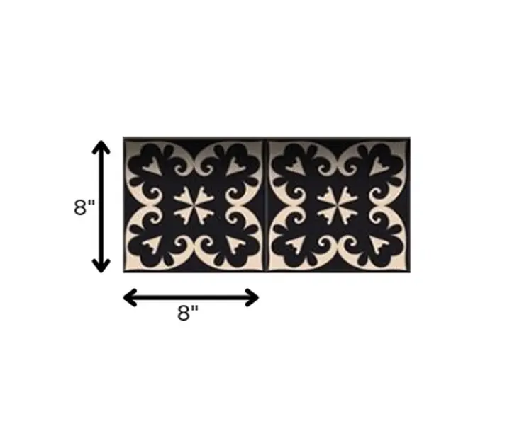 8" X 8" Black Sheep Peel And Stick Removable Tiles