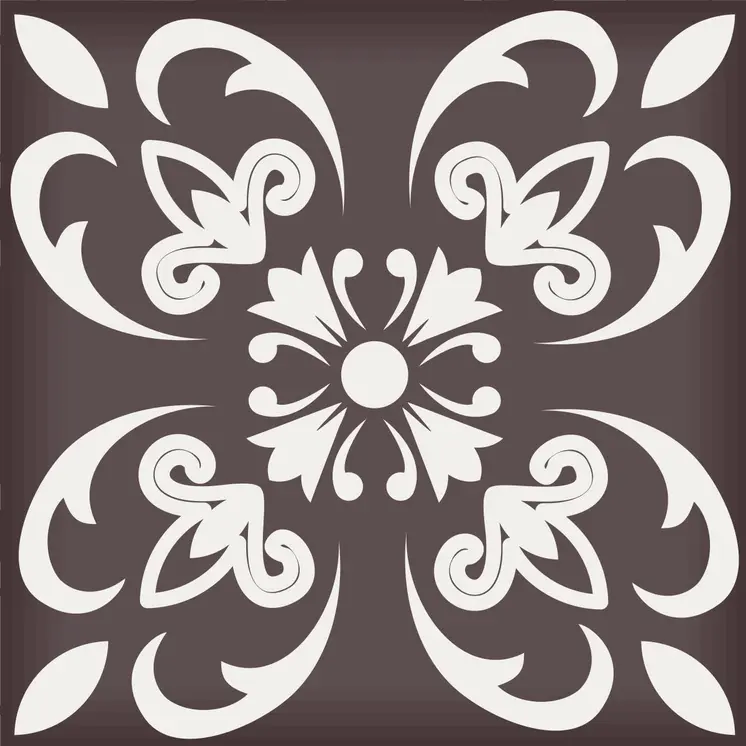 5" X 5" Light Brown And White Mosaic Peel And Stick Removable Tiles
